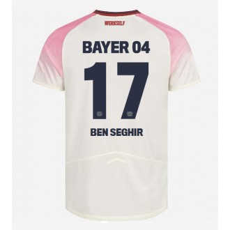 Bayer Leverkusen Eliesse Ben Seghir #17 Borta Kläder 2025-26 Kortärmad Bayer Leverkusen Eliesse Ben Seghir #17 Borta Kläder 2025-26 Kortärmad
